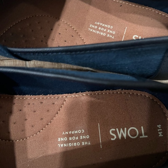 Tom’s size 14 blue slip on sneakers original comfort - Picture 9 of 9